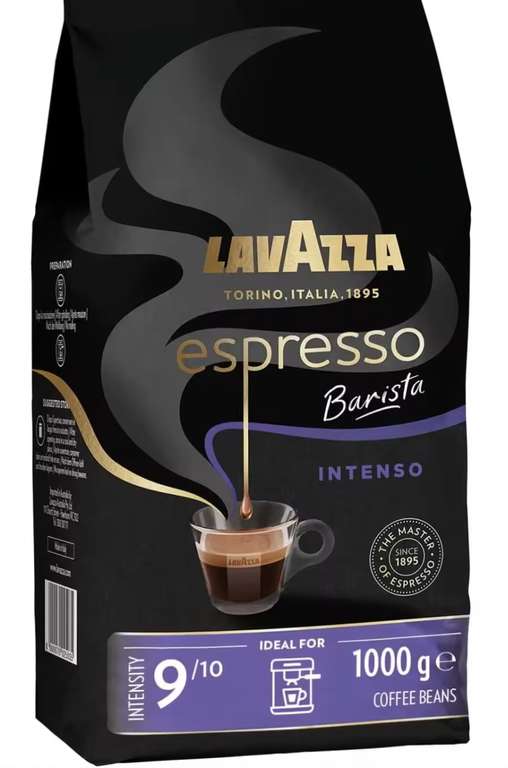 1KG Lavazza, Espresso Barista Intenso, Café en Grano Tostado