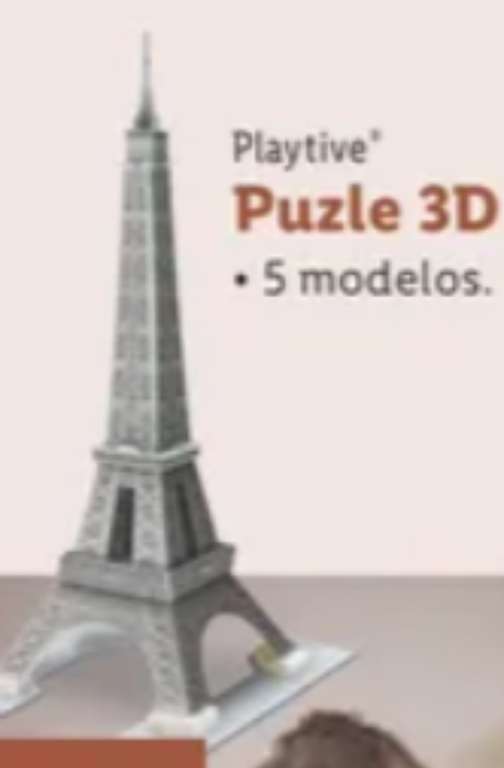 Puzzles 3D a 3.99€(5 modelos)!!! YA en tiendas Lidl!