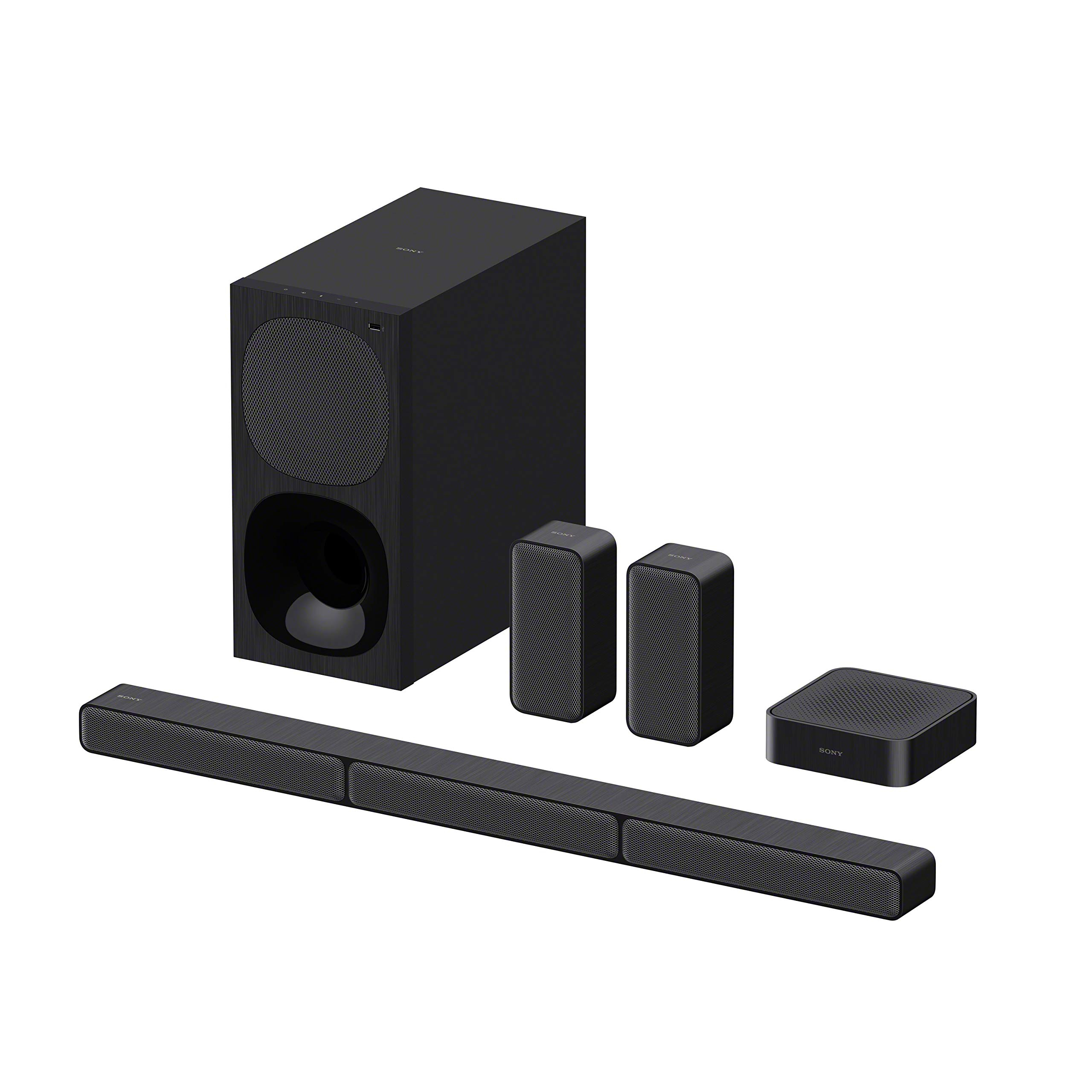 Barra de sonido Sony HT-S40R | Sistema 5.1 | 600 W | Altavoces traseros inalámbricos | Subwoofer | Dolby Digital | Bluetooth