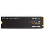 WD-BLACK SN850X 2TB M.2 2280 PCIe Gen4 NVMe SSD Almacenamiento para Juegos hasta 7300 MB/s, Color Negro
