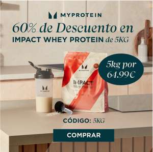 MYPROTEIN - 60% de Descuento Exclusivo en Whey de 5kg