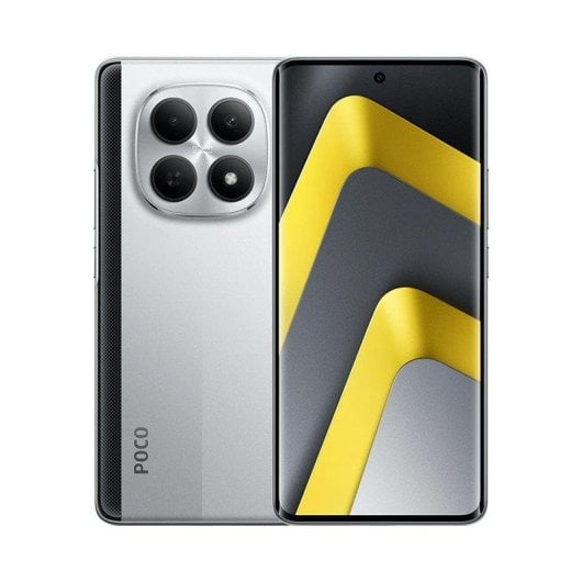 Xiaomi POCO M8 5G - 12/512GB, AMOLED Dual Edge de 6.77", Snapdragon 6 Gen 3, 50 Mpx, 5520mAh con 45W, PLATA - Smartphone