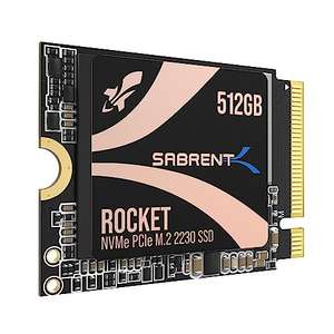 SABRENT 2230 M.2 NVMe Gen 4 512GB, PCIe 4.0 X4, (Steam Deck, Rog Ally, Surface Pro, NUCs, etc)