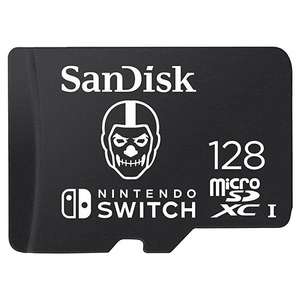 Sandisk 128GB Fortnite microSDXC Tarjeta para Nintendo Switch, Tarjeta de memoria con licencia de Nintendo