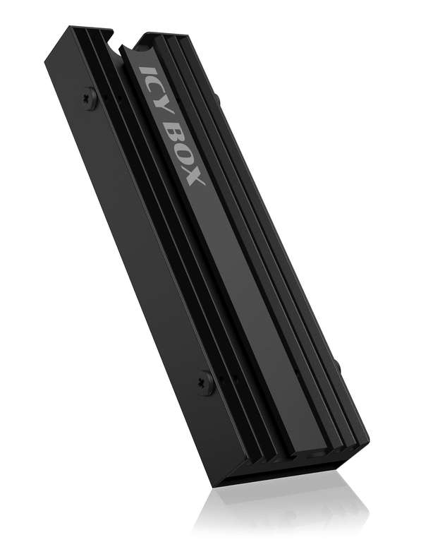 ICY BOX Disipador de calor M.2 para PS5, compatible con SSD M.2 (2280), altura de 10 mm, 3 almohadillas térmicas, modelo IB-M2HS-PS5