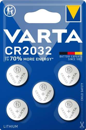 Pila de botón de litio de 3 V VARTA Electronics CR2032