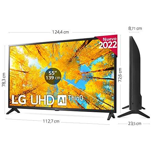 LG 55UQ75006LF - Smart TV webOS22 55 pulgadas (139 cm) 4K UHD