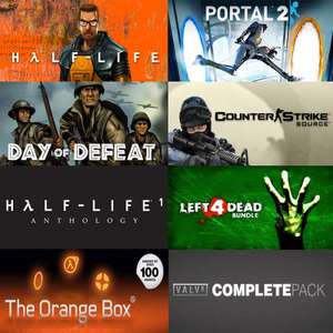STEAM :: Sagas (Half-Life, Portal, Counter-Strike, Day of Defeat, Orange Box y otros Packs) | VALVE