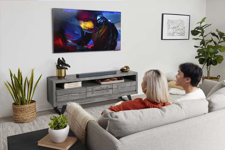 JBL Bar 300 Barra de Sonido Compacta 5.0, MultiBeam y Dolby Atmos, Sonido 3D Envolvente, AirPlay, Alexa Multi-Room Music y Chromecast