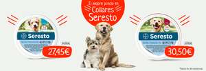 Collar antiparasitario para perros Seresto (pequeño 27,45 € - grande 30,50 €) + 3% reembolso