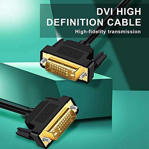 5 metros de cable SOEYBAE DVI a DVI de Alta Velocidad,DVI Dual Link Full HD 1080p, 2560 x 1600 (1,2, 3 y 5 metros)
