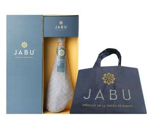 Jabu Estuche con jamón de bellota ibérico 50% raza ibérica + bolsa de tela pieza !8 kg! (!Brida Roja!) + 10€ Regalo para próx compra