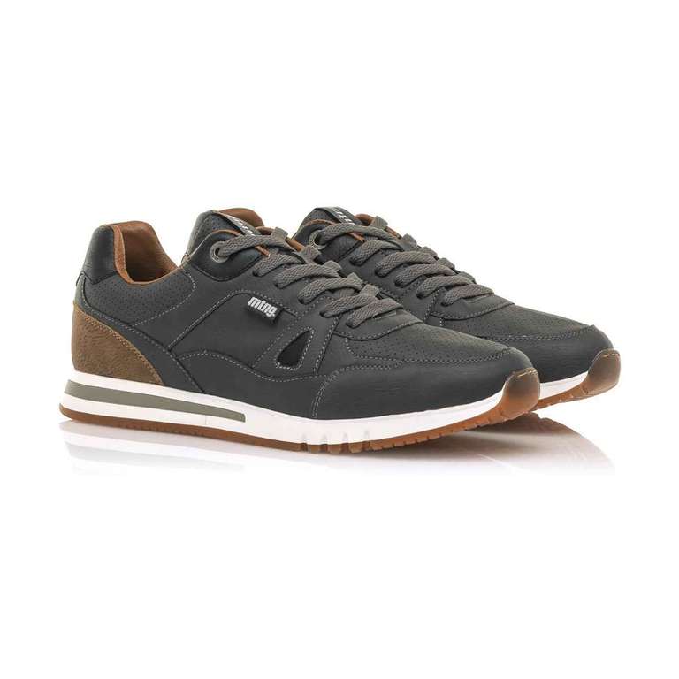 MUSTANG. Sneakers - gris oscuro y marrón - suela: 3 cm para hombre.