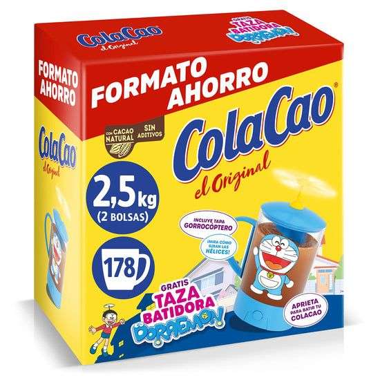 Cola Cao Original, con Cacao Natural, 2.5Kg (Batidora Doraemon) Embalaje Deteriorado (Cad: 03/12/2026