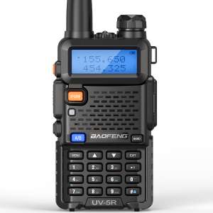 Baofeng UV-5R Walkie Talkie 5W Ham portátil CB Radio Banda dual VHF / UHF FM Transceptor Radio bidireccional