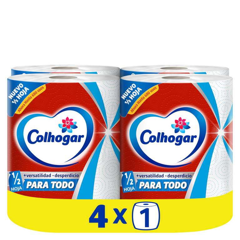 Colhogar Paratodo Jumbo 4x1 - AHORA con media hoja - 4 Rollos (Compra recurrente)