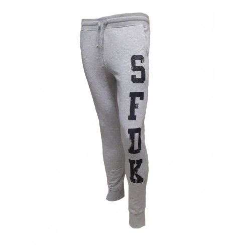 Pantalón de chandal gris SFDK con letras negras: un toque de estilo para tus outfits