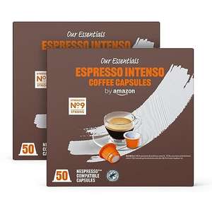 100 cápsulas de café Espresso intenso - compatible cafeteras Nespresso [0,10€ cada cápsula]