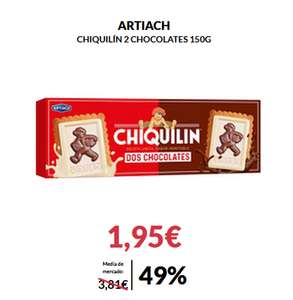 Galletas Artiach Chiquilín dos chocolates 150g x 1,95€