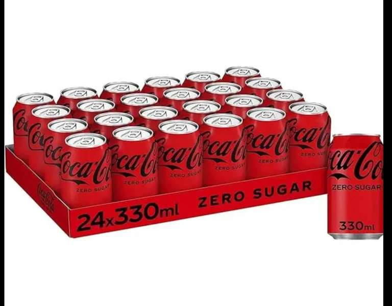 24 latas de Cocacola original 12.99/ zero 13.49