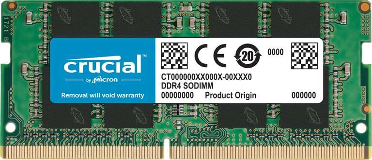 Crucial RAM 8GB DDR4 2400 CL17, memoria SODIMM para portátil