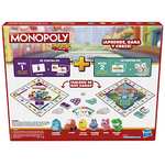 Juego de Mesa Monopoly Junior - Tablero de 2 Caras - 2 Juegos en 1 - Juego Monopoly para niños y niñas - Juegos Infantiles