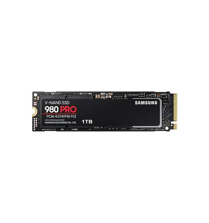 Samsung 980 Pro 1TB - SSD M.2 NVMe (lectura: 7000 MB/s - escritura: 5000 MB/s)