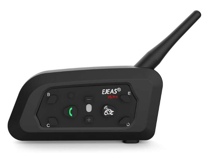 Auriculares intercomunicador para Motorista EJEAS V6 PRO con Batería Incorporada y Bluetooth