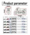 Cubierta universal para motocicleta, Protector Uv a prueba de polvo, impermeable, 15 colores, para exteriores, M, L, XL, XXL, XXXL, XXXXL