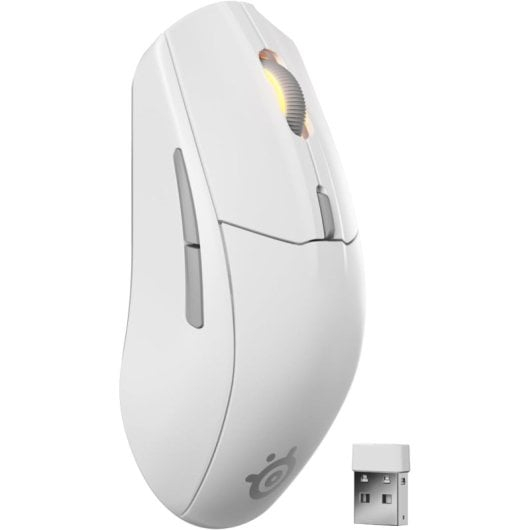 Reaco, como nuevo, Ratón SteelSeries Rival 3 Wireless Gen 2 gaming inalámbrico 18000 DPI RGB 6 botones Blanco