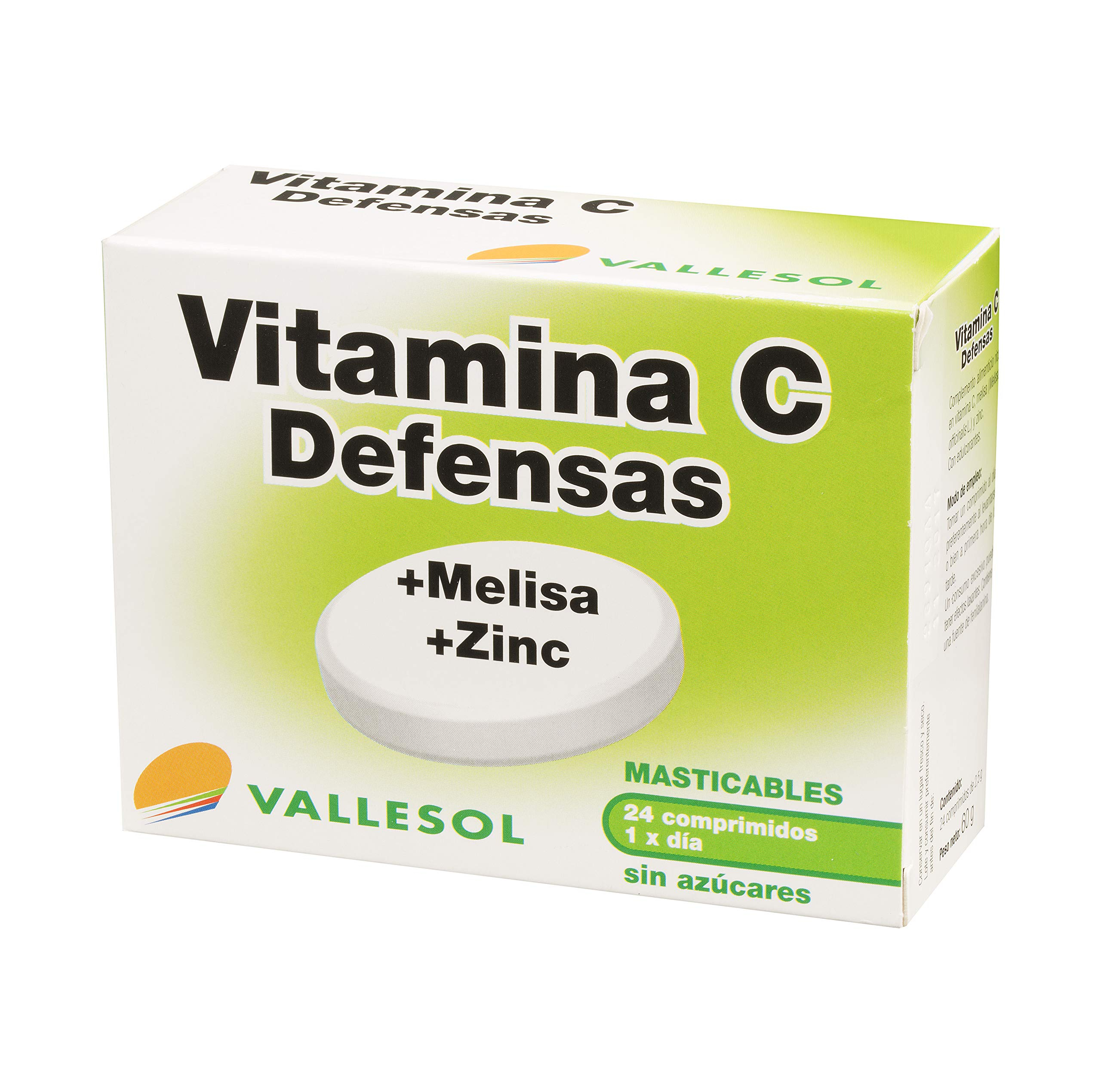 VALLESOL vitamina C + melisa + zinc caja 24 uds