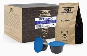 96 Cápsulas de Café Note d'Espresso "Extremo" compatibles con Cafeteras nescafe dolce gusto