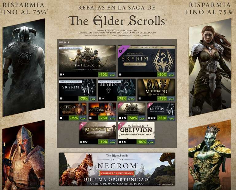 Ofertas en la Saga The Elder Scrolls, Horizon Zero Dawn Complete Edition