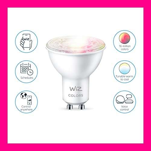 WiZ - Bombilla LED Inteligente Wi-Fi, 4,9W
