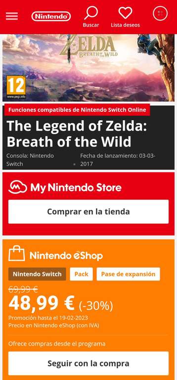 Pase expansión The Legend of Zelda: Breath of the Wild