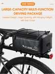 WEST BIKING-bolsa impermeable para maletero de bicicleta eléctrica, bolsa reflectante para equipaje de viaje, 4L