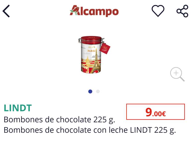 Alcampo CC Montecarmelo - LIQUIDACIÓN DE CHOCOLATES - Bombones Lindt chocolate con leche 225g Lata edición limitada TOKIO