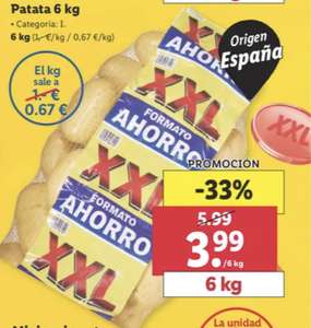6 kilos de patatas XXL a 3,99€