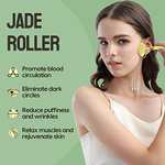 Rodillo Masajeador facial de Jade 100% natural