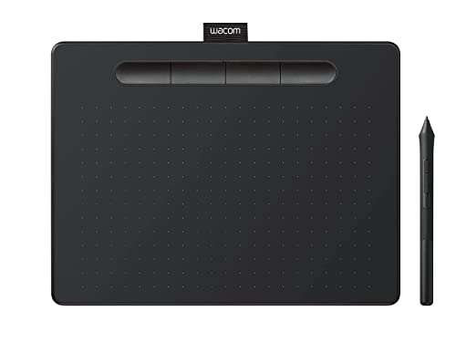 Wacom Intuos Medium Tableta Gráfica - Tablet para Dibujar, Pintar, editar Fotos con lápiz Sensible a la presión