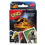 Mattel Games, Juego de Cartas UNO Jurassic World 3, Juego de Mesa para niños a Partir de 7 años (Mattel GXD72), Multicolor