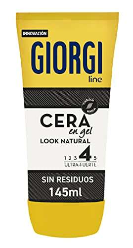 Giorgi Line - Cera en Gel Look Natural, Acabado Flexible 48h y Aplicación Express, Fijación 4 Ultra-Fuerte - 145 ml