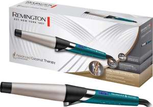 Remington Rizador de Pelo Advanced Coconut Therapy - Barril de 25-38 mm, Cerámica, 5 Ajustes, Hasta 210 °C, Digital, Azul