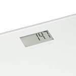 Amazon Basics - Báscula de peso corporal, función de encendido/apagado automático, con retroiluminación, plata