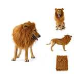 Peluca de Melena de león para Perro con Orejas, Pelo de león Ajustable, Disfraz de Perro, Ropa,Perros de tamaño Mediano a Grande