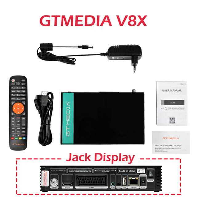Receptor, decodificador satélite Gtmedia V8X. Envío desde España!!!