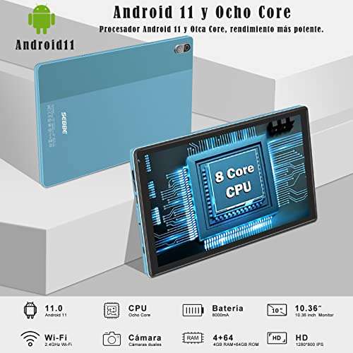 Tablet SEBBE Tableta Android 11 Tablet 10.36 Pulgadas