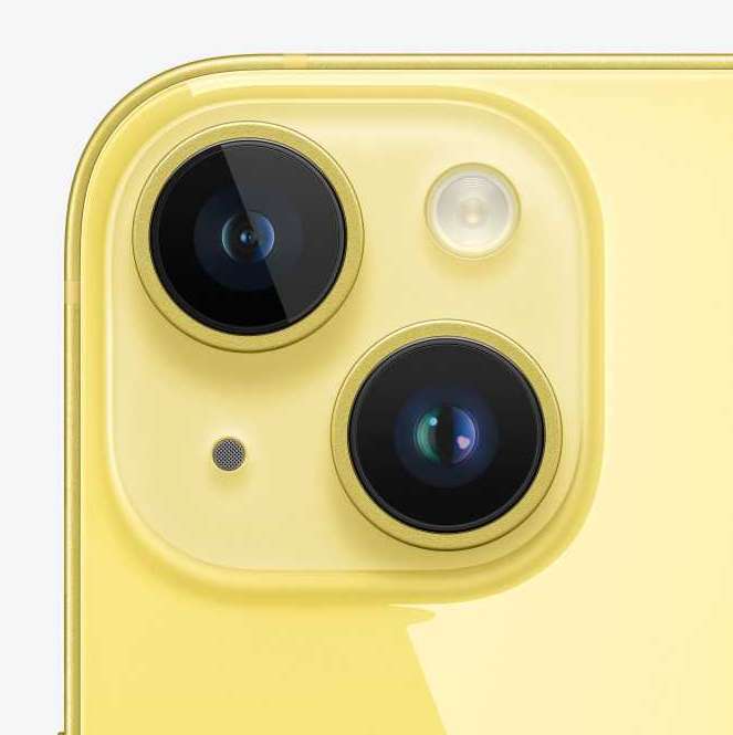 Iphone 14 Plus 256GB en amarillo.