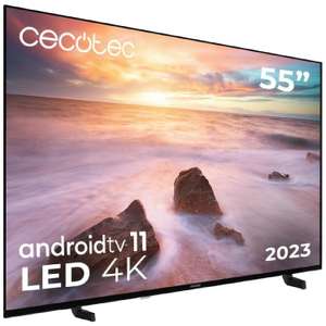 Televisor LED 55" Smart TV Serie A2 ALU20055S Cecotec. 4KUHD, Android 11