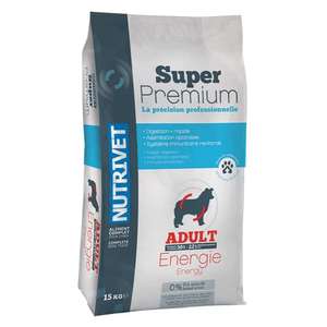 Nutrivet Super Premium Energy 30/22 Active Chien 15 kgs